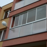 Bystřice pod Hostýnem zasklení balkonu