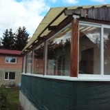 Tetětice zasklení pergoly Glasa